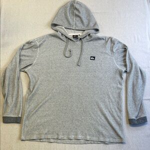 Quiksilver Light Gray Hooded Long Sleeve Pullover